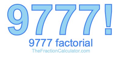 Factorial of 9777 9777 Factorial